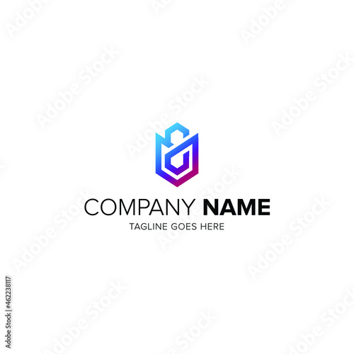 Flower Logo abstract Beauty Spa salon Cosmetics brand Linear style. Looped Leaves Logotype design vector Luxury Fashion template.
