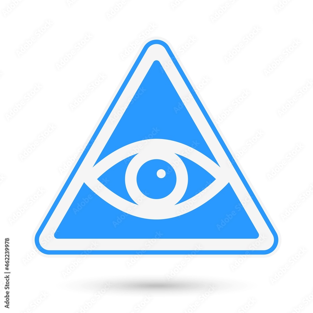 All Seeing Symbol Pyramid Eyes isolated object. Vector illustration. All Seeing Symbol Pyramid Eyes isolated object. Vector illustration.