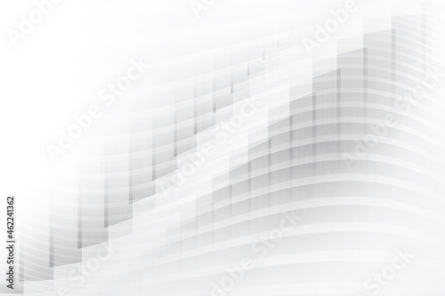 Abstract white and gray color  modern design background with geometric shape. Vector illustration.