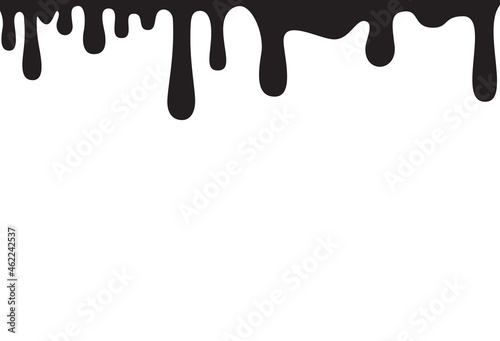 Paint drip set isolated on white background. Paint drip for web site, wallpaper, poster, placard and cover. Paint drip vector illustration