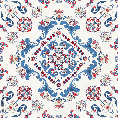 Rosemaling vector pattern 15