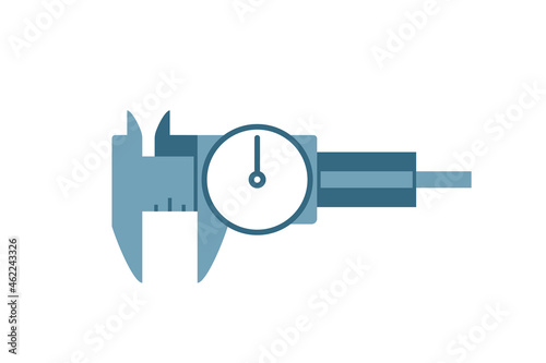 Dial caliper icon. Clipart image isolated on white background