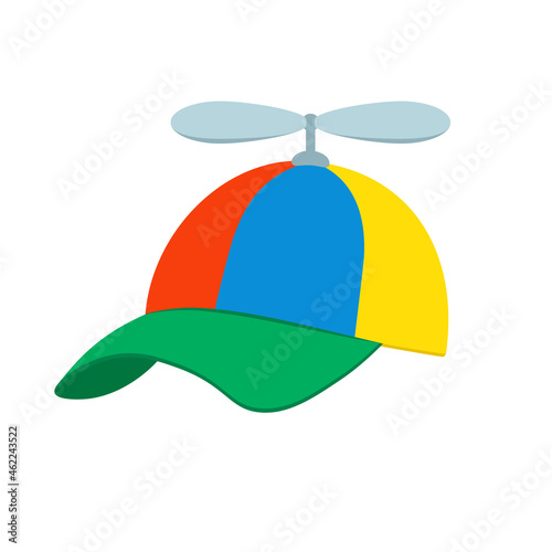 Pinwheel hat icon. Clipart image isolated on white background