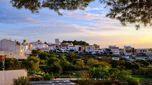 View of the village of Alaior. Menorca, Balearic Islands, Spain