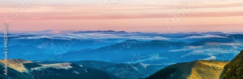 Fototapeta Naklejka Na Ścianę i Meble -  Morning under the top of Ineu Mountain - Rodna Mountains (Muntii Rodnei) - Romania