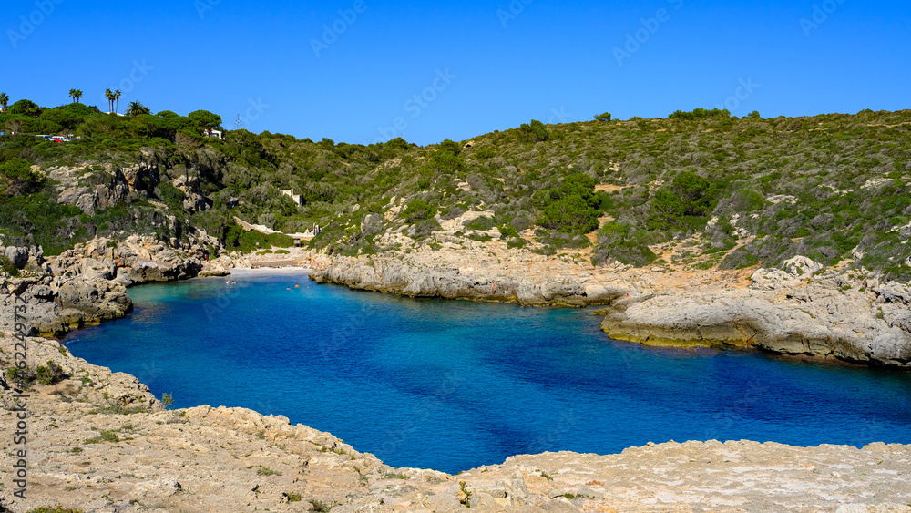 beach near Binibequer Vell, Menorca, Balearic Islands, Spain.