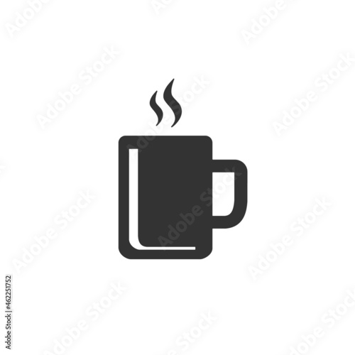 Tea cup simple icon. Vector illustration in flat