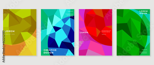 Fluid gradient background. Minimalist posters, cover, wall arts with colorful geometric shapes and liquid color. Modern wallpaper design for presentation, home decoration. website and banner.