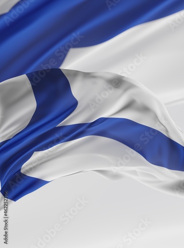 Abstract Finland Flag 3D Rendering (3D Artwork)
