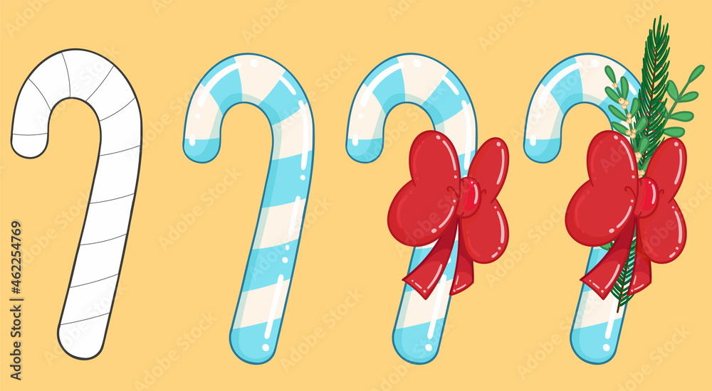 Christmas candy cane blu decoration Christmas candy cane blu decoration