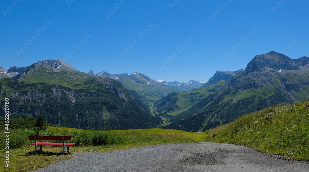 high view of the alps in austria high view of the alps in austria
