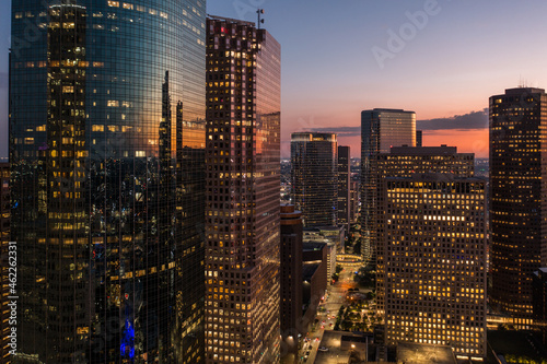 Houston Skyline at Sunset