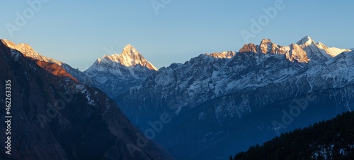 mount Nanda Devi sunset view India himalaya mountain © Daniel Prudek