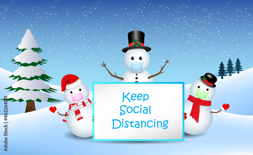 set of realistic snowman isolated or cute snowman with santa hat on snowy background or snowman with medical mask cartoon concept. eps vector set of realistic snowman isolated or cute snowman with santa hat on snowy background or snowman with medical mask cartoon concept. eps vector