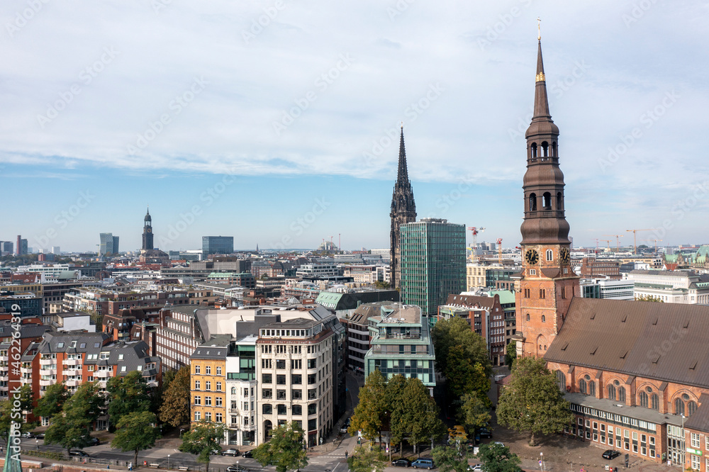 Hamburg, Germany, Panorama of the Harbour and the city Hamburg, Germany, Panorama of the Harbour and the city