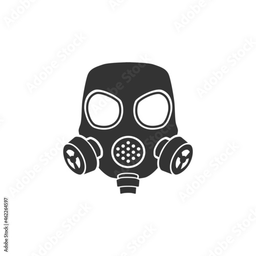 Respirator icon, gas mask icon, vector illustration