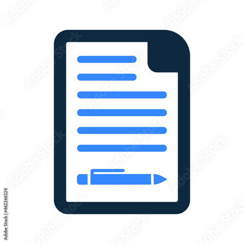 Document, form inquiry icon. Simple editable vector illustration. © Dhiman