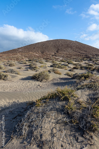 Valokuva Landscape of a semi-desert with arid nature