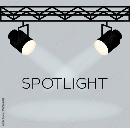 spotlight reflector illustration