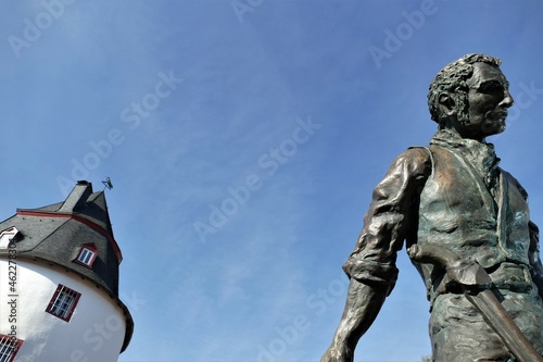Schinderhannes-Denkmal und Schinderhannesturm in Simmern im Hunsrück