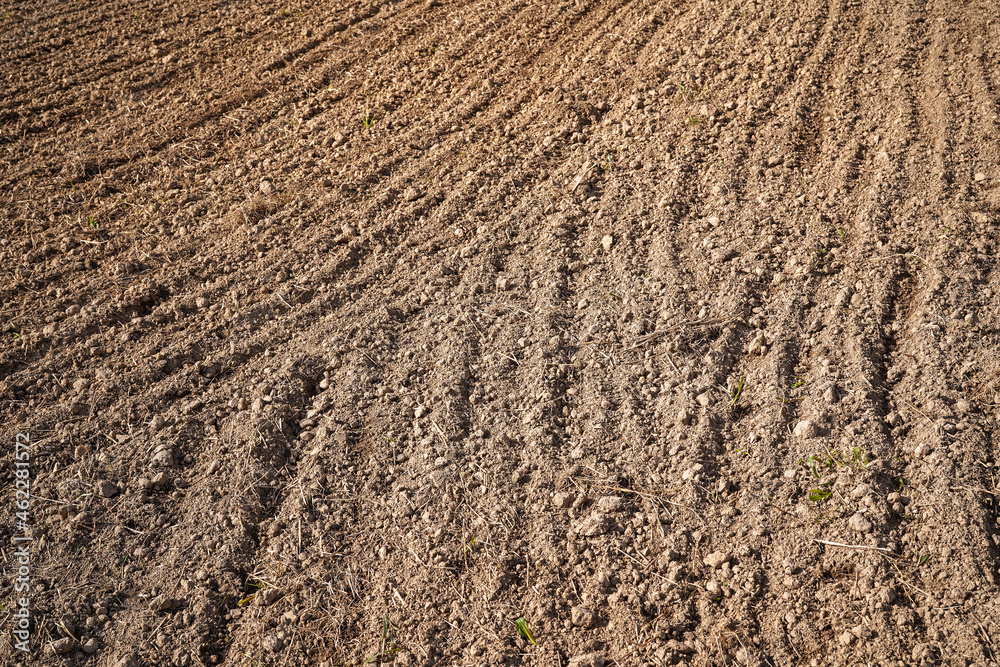 plowed field background or texture plowed field background or texture