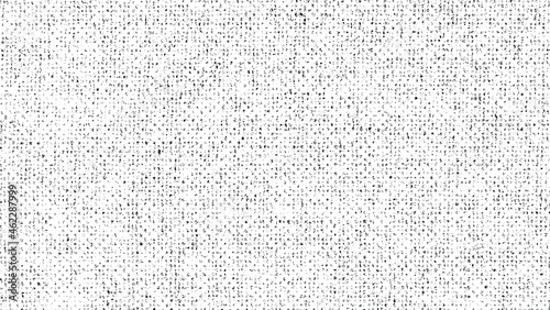 Vector fabric texture. Distressed texture of weaving fabric. Grunge background. Abstract halftone vector illustration. Overlay to create interesting effect and depth. Black isolated on white. EPS10.