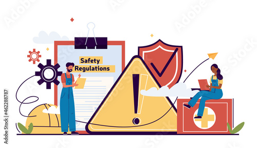 Occupational safety and health administration concept