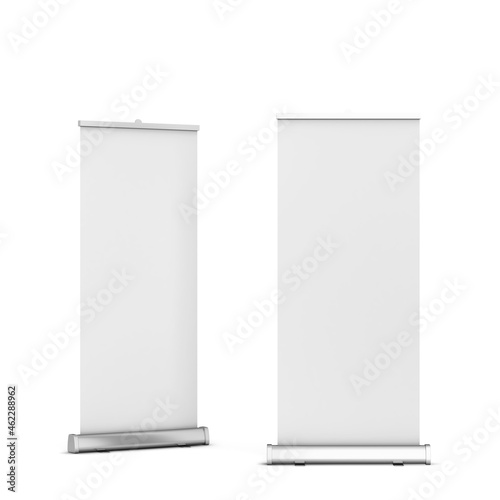 Blank rollup banner mockup