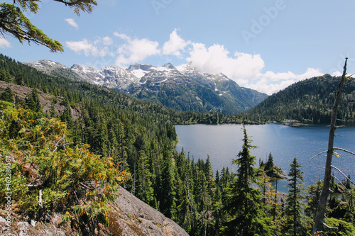 lake in the mountains british columbia