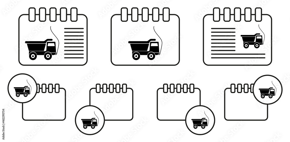 Toy truck on a string icon. Toy element vector icon in calender set illustration for ui and ux, website or mobile application Toy truck on a string icon. Toy element vector icon in calender set illustration for ui and ux, website or mobile application