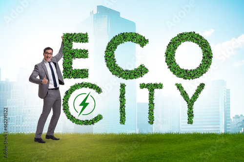 Eco city in ecology concept