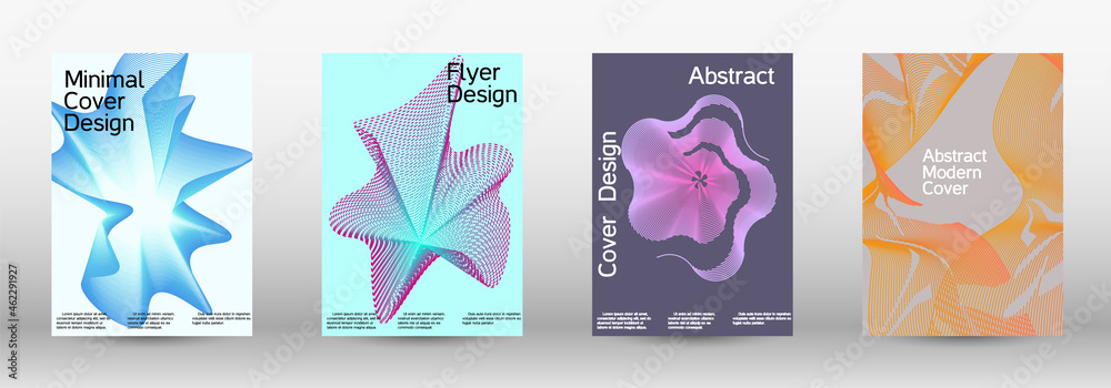 Modern abstract background. Modern design template. A set of modern abstract covers