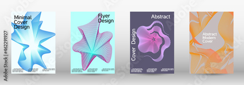 Modern abstract background. Modern design template. A set of modern abstract covers