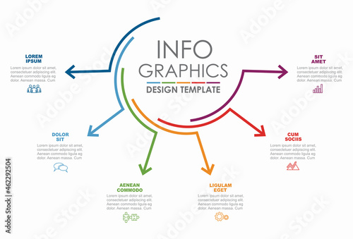 Infographic design template with place for your data. Vector illustration.