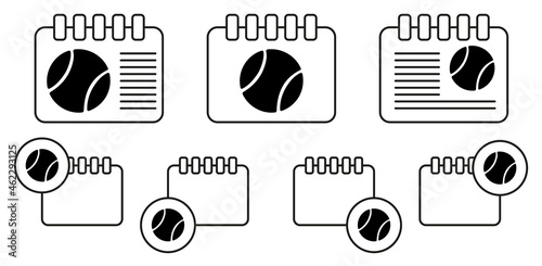 tennis ball icon. Sports Accessory icon. Sport element icon. Premium quality graphic design. Signs, outline symbols collection icon for websites, web design, mobile app on white background