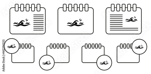 swimming icon. Elements of sportsman icon. Premium quality graphic design icon. Signs and symbols collection icon for websites, web design, mobile app on white background
