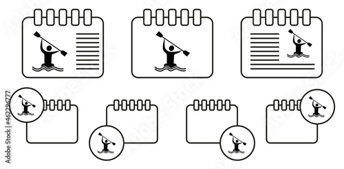 Windsurfing icon. Elements of sportsman icon. Premium quality graphic design icon. Signs and symbols collection icon for websites, web design, mobile app on white background