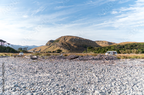 Paturau Beach, Anatori, Mangarakau, South Island, New Zealand photo