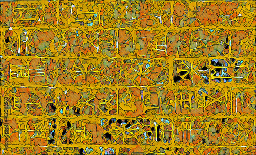 Foto Cuneiform Cartoon