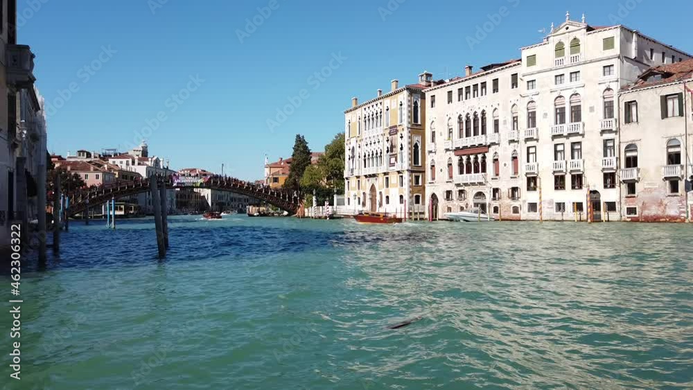 Venice, Italy - Historic buildings between the canals of the lagoon city Venice, Italy - Historic buildings between the canals of the lagoon city
