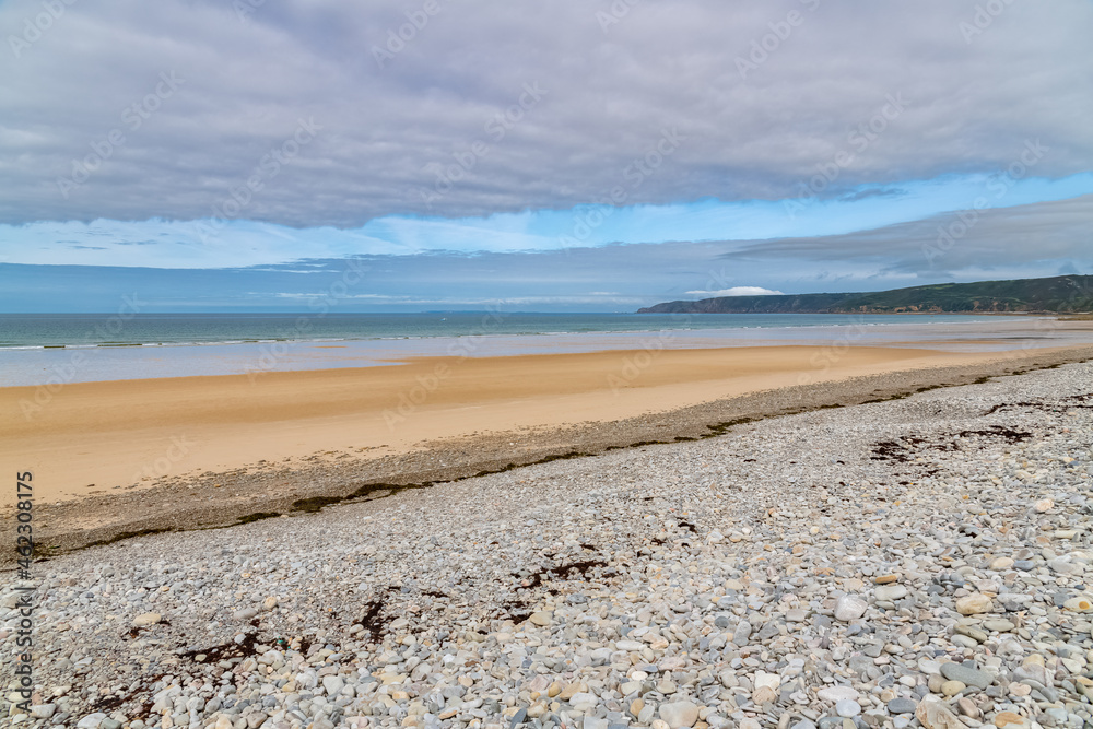 Beautiful beach at Vauville in Normandy, with pebbles
Beautiful beach at Vauville in Normandy, with pebbles