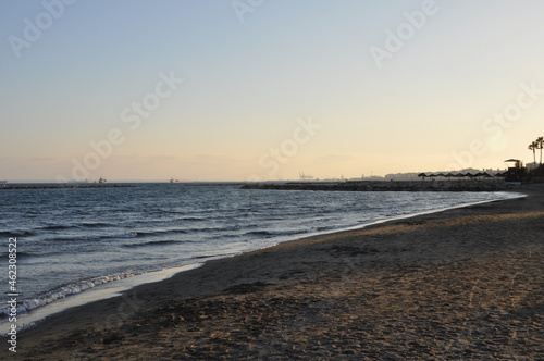 The beautiful Limassol Beach in Cyprus 