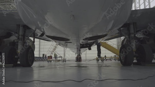 aircraft hangar repair, professional equipment