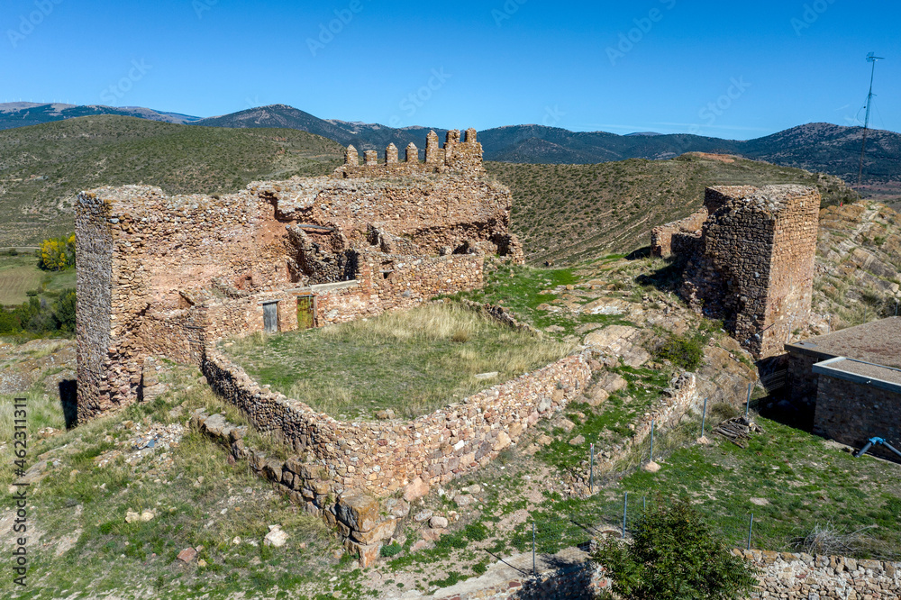 Castle ofAranda de Moncayo, is a 12th century fortress, Spain