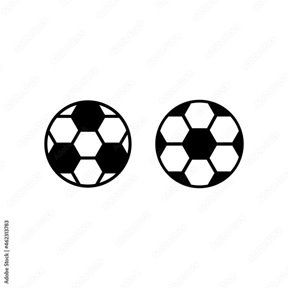 Football icon vector with simple and trendy design