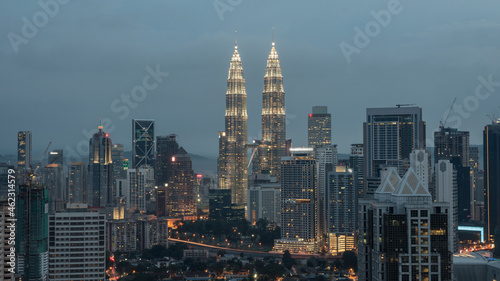 Evening in Kuala Lumpur  Malaysia