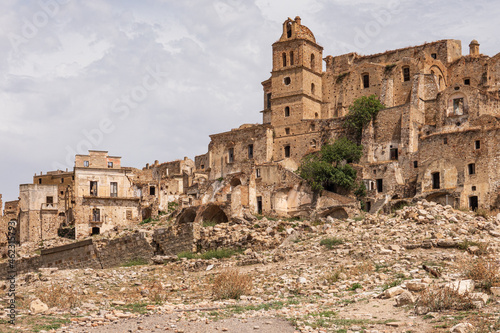 The abandoned village of Craco in Basilicata  Italy