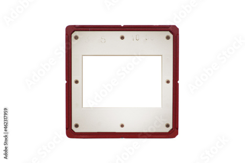 Slide plastic frame isolated on a white background