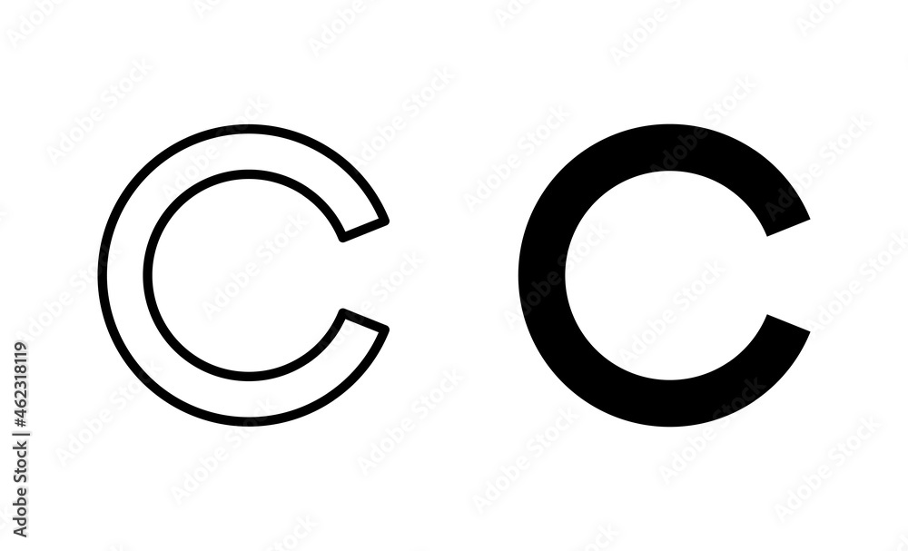 Copyright icons set. copyright sign and symbol Copyright icons set. copyright sign and symbol