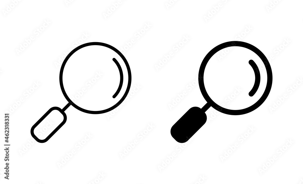 Search icons set. search magnifying glass sign and symbol Search icons set. search magnifying glass sign and symbol
